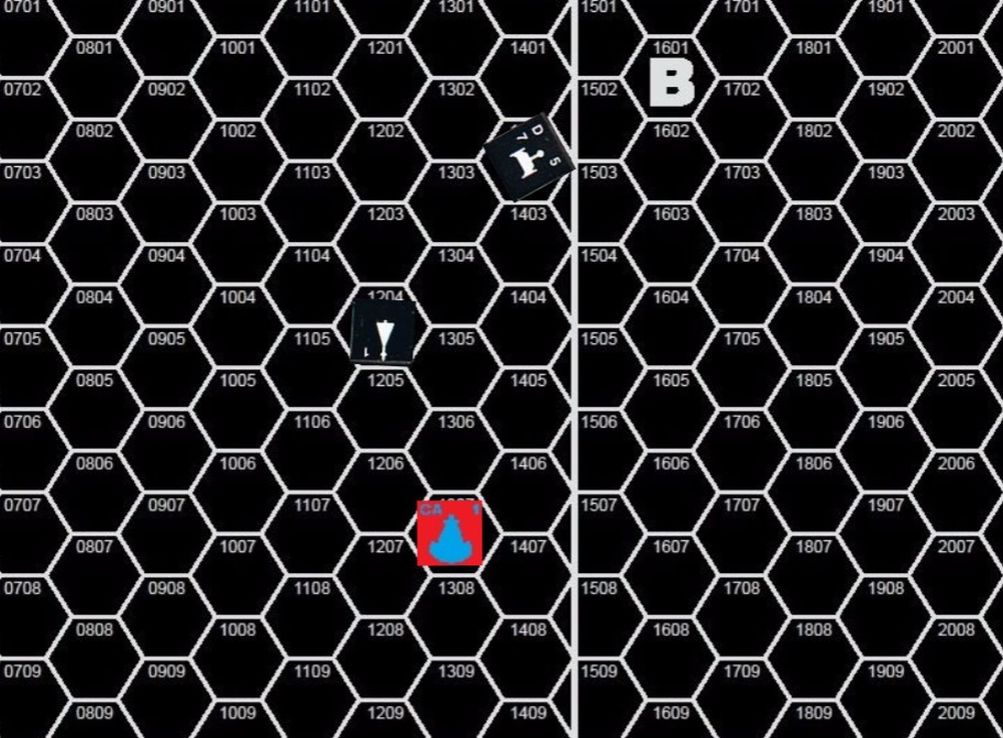 Star Fleet Battles – Game Pic Turn 3 Worlds of Unions CA vs Klingon D7 Mitrax vs Alpha